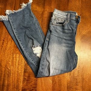 Altar'd State Frayed Hem Blue Jeans